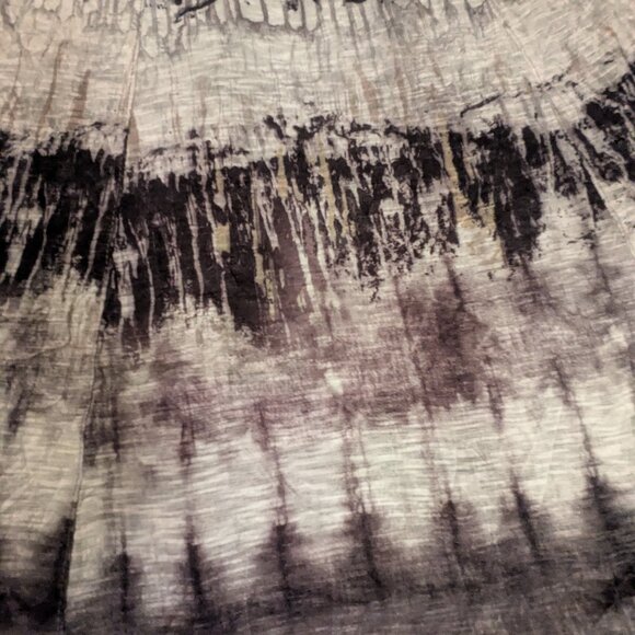 David Cline gray/black/taupe "Storm" button down mini dress/tunic size S - Picture 7 of 10